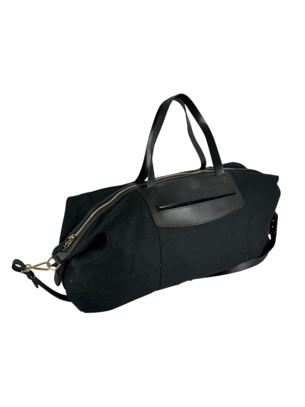 Genuine CUYANA Genuine Leather & Canvas Duffle Weekender Bag